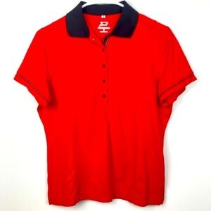 TRAIL Performance Golf/Tennis Shirt in Red - Size S